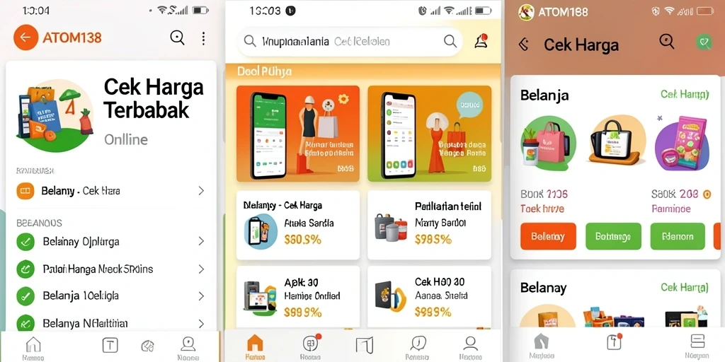 Tampilan antarmuka ATOM138 yang sederhana dan informatif.