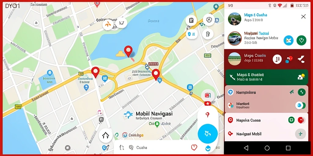 Tampilan antarmuka map interaktif pada aplikasi DY01.