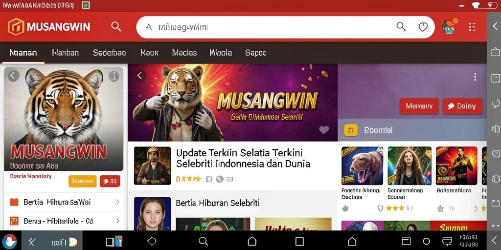 Tampilan antarmuka aplikasi MUSANGWIN yang informatif dan menarik.