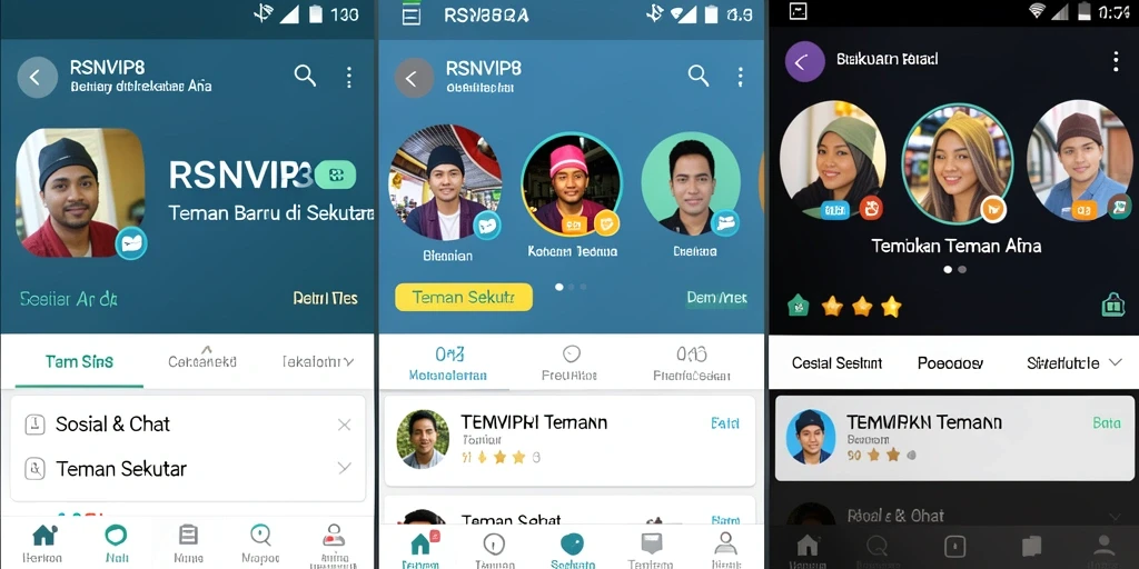 Tampilan antarmuka RSNVIP8 yang ramah pengguna dan menarik.