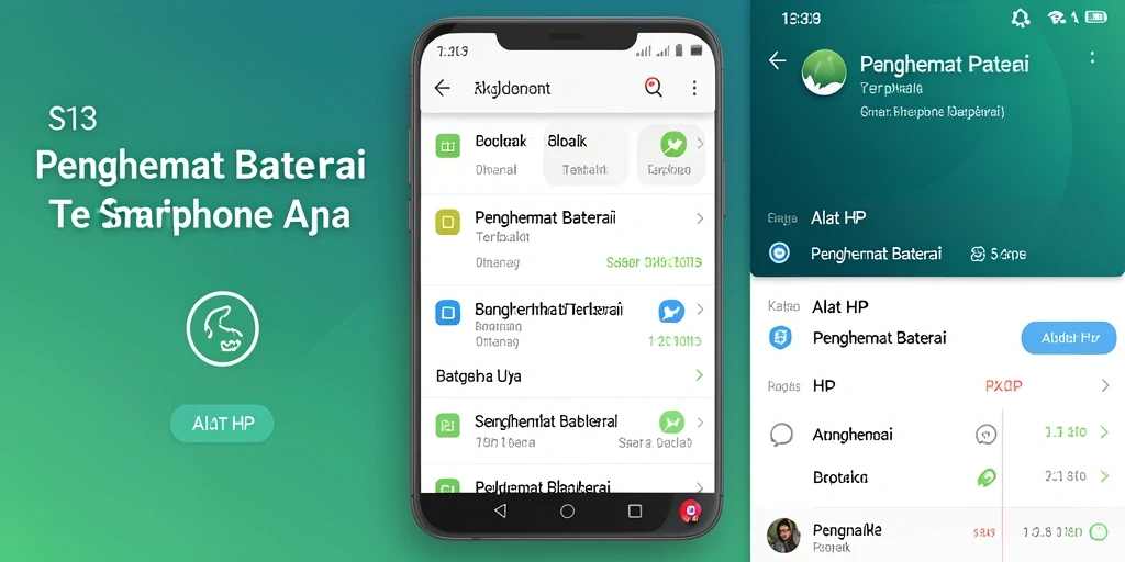 Antarmuka S13 yang sederhana dan mudah digunakan untuk penghematan baterai.