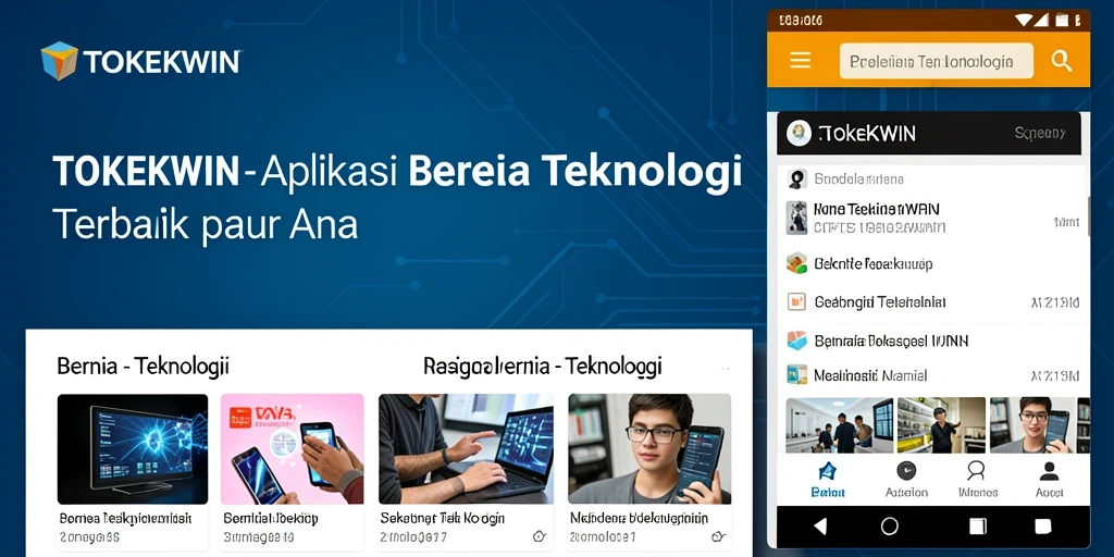 Antarmuka aplikasi TOKEKWIN yang menarik dan modern.